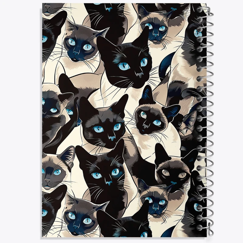 دفتر مشق 50 برگ خندالو طرح گربه (Cat) کد N481