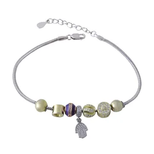  دستبند نقره زنانه بازرگانی میلادی کد DP_128