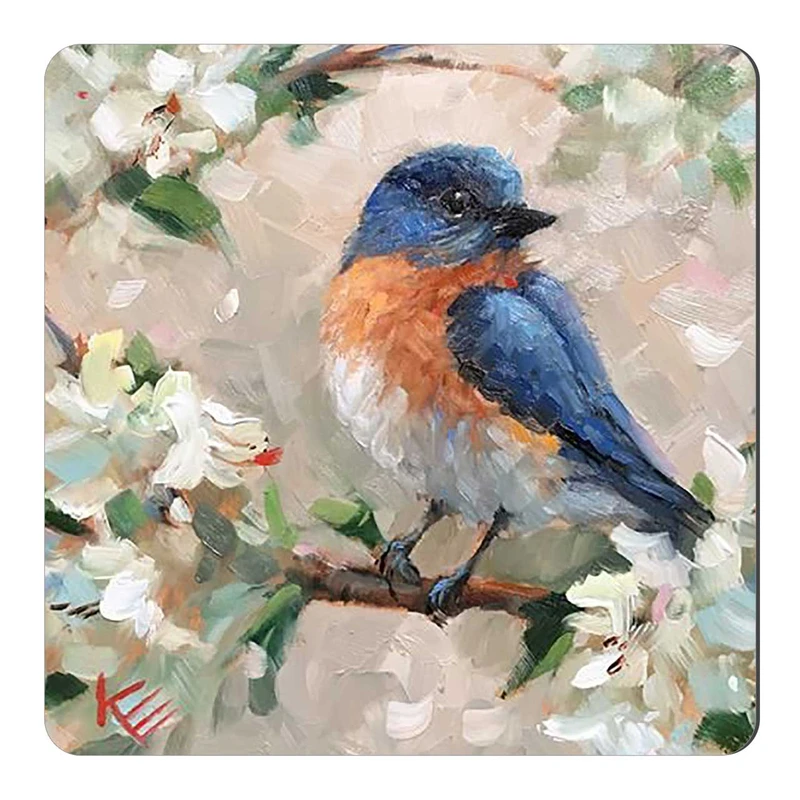  مگنت طرح پرنده و شکوفه کد wmg1886