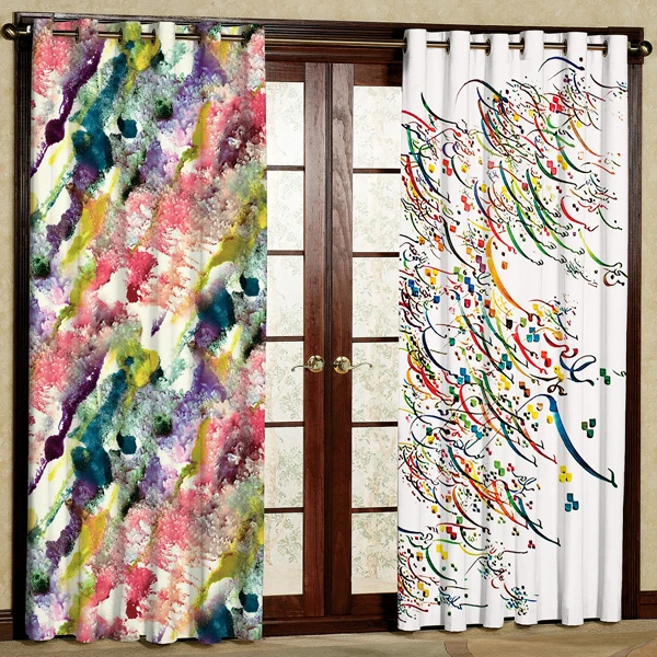 پرده پانچی کد 5586 سایز 280x140 سانتی متر