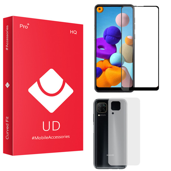 محافظ صفحه نمایش یو دی مدل HQ مناسب برای گوشی موبایل هوآوی Nova 7i به همراه محافظ پشت گوشی