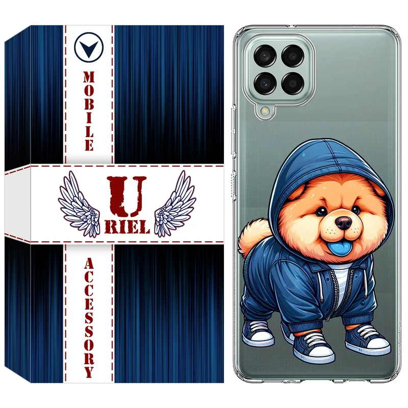 کاور یوریل مدل Clear کد 65 طرح سگ آبی مناسب برای گوشی موبایل سامسونگ Galaxy M33