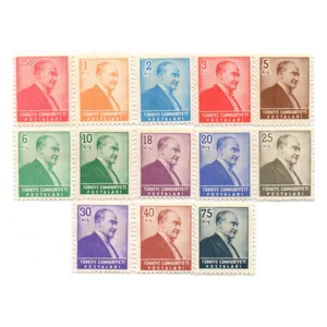 تمبر یادگاری مدل خارجی مجموعه 13 عددی