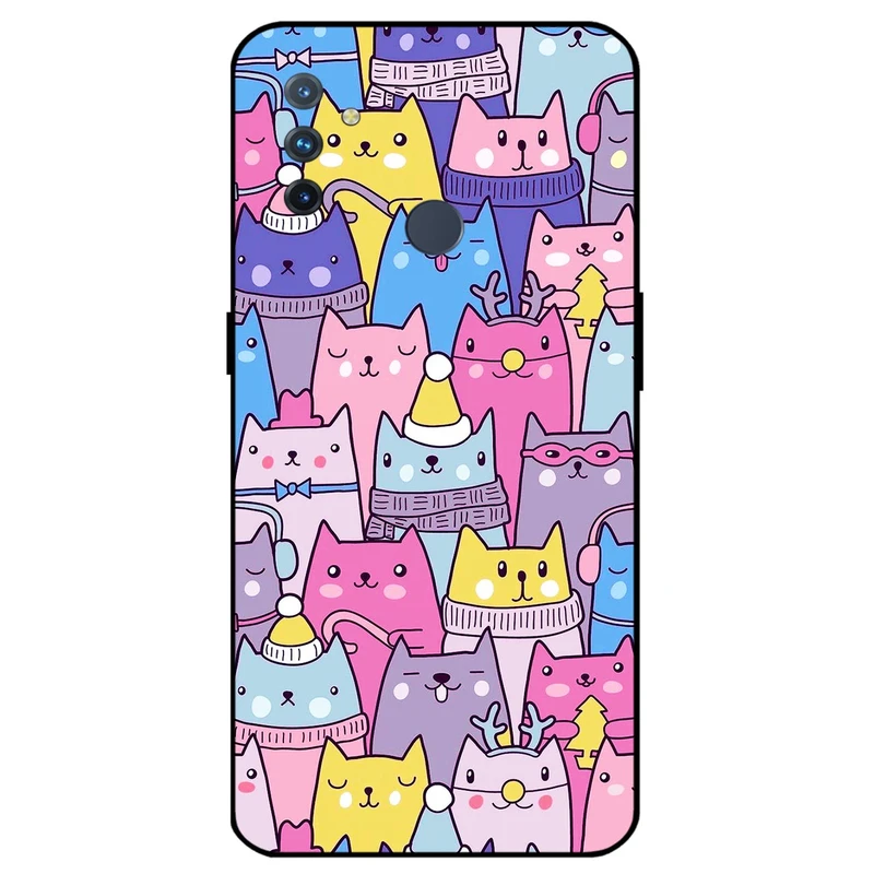 کاور مگافون طرح گربه مدل 8065 مناسب برای گوشی موبایل وان پلاس Nord N100 