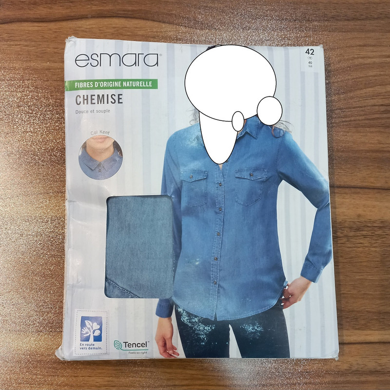 شومیز آستین بلند زنانه اسمارا مدل جین کد 13165124