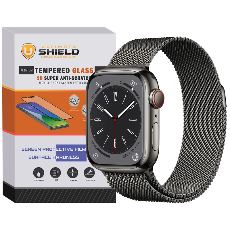 بند آلتیمیت شیلد مدل Milanese مناسب برای اپل واچ Series 9 45 میلیمتری