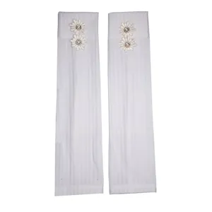 ساق دست زنانه مدل کادنزا گل دکمه سفید کد s-129