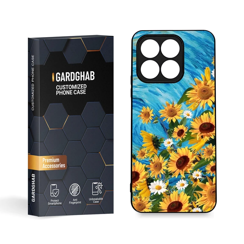 کاور گارد قاب مدل دورژله ای  هنری مناسب برای گوشی موبایل آنر X8a 4G