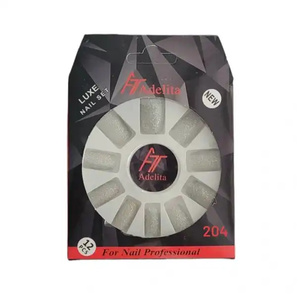 ناخن مصنوعی آدلیتا مدل G-204 بسته 12 عددی