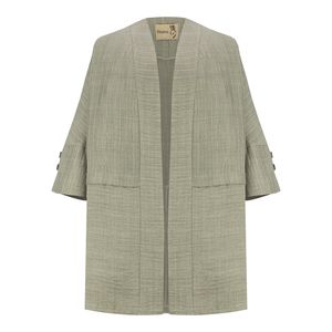 مانتو زنانه السانا مدل کیژان کد 225111 رنگ سبز مغز پسته‌ای