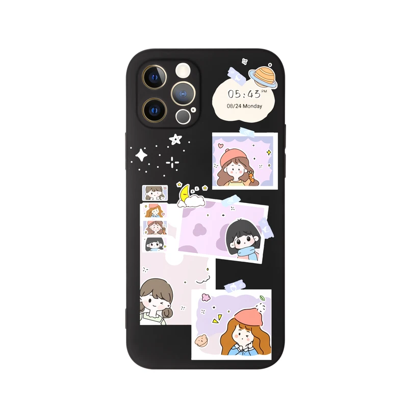  کاور قاب گارد طرح دخترانه کهکشانی کد a261 مناسب برای گوشی موبایل اپل iphone 12 Pro Max