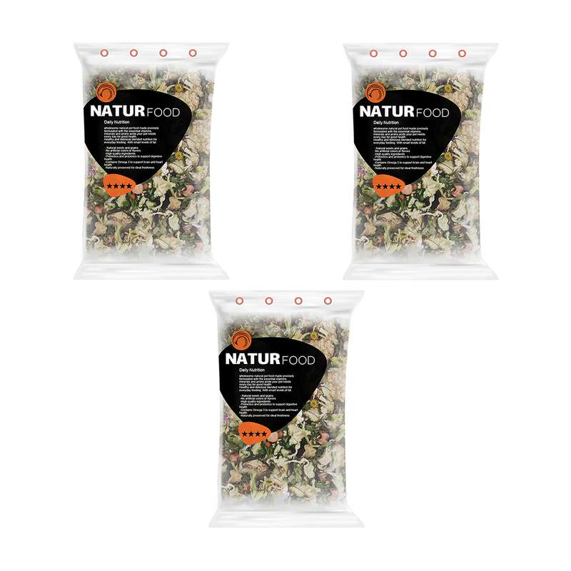 غذای خرگوش نیچر فود مدل 4 ستاره وزن 2 کیلوگرم بسته 3 عددی