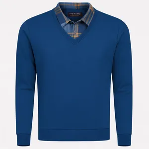 پلیور یقه برگردان مردانه مدل سلانیک