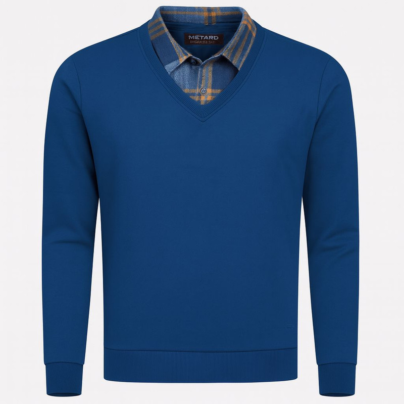 پلیور یقه برگردان مردانه مدل سلانیک