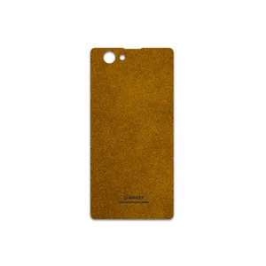 MAHOOT Brown-Chamois-Leather Cover Sticker for Sony Xperia Z1 Compact