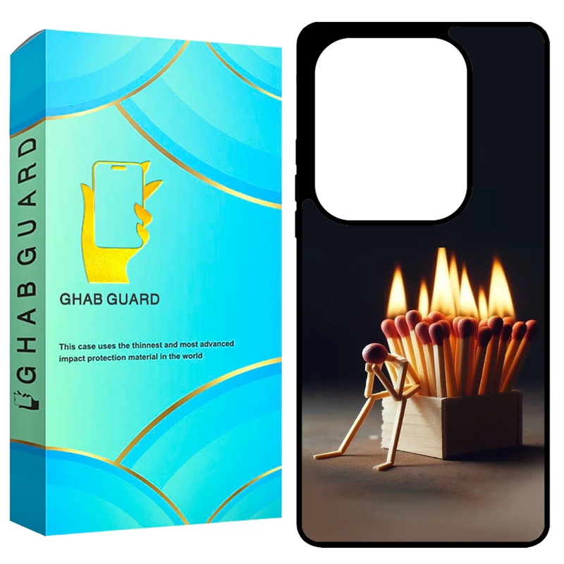 کاور قاب گارد طرح کبریت مدل GCHPN13P مناسب برای گوشی موبایل شیائومی Redmi Note 13 Pro 4G / Poco M6 Pro 4G