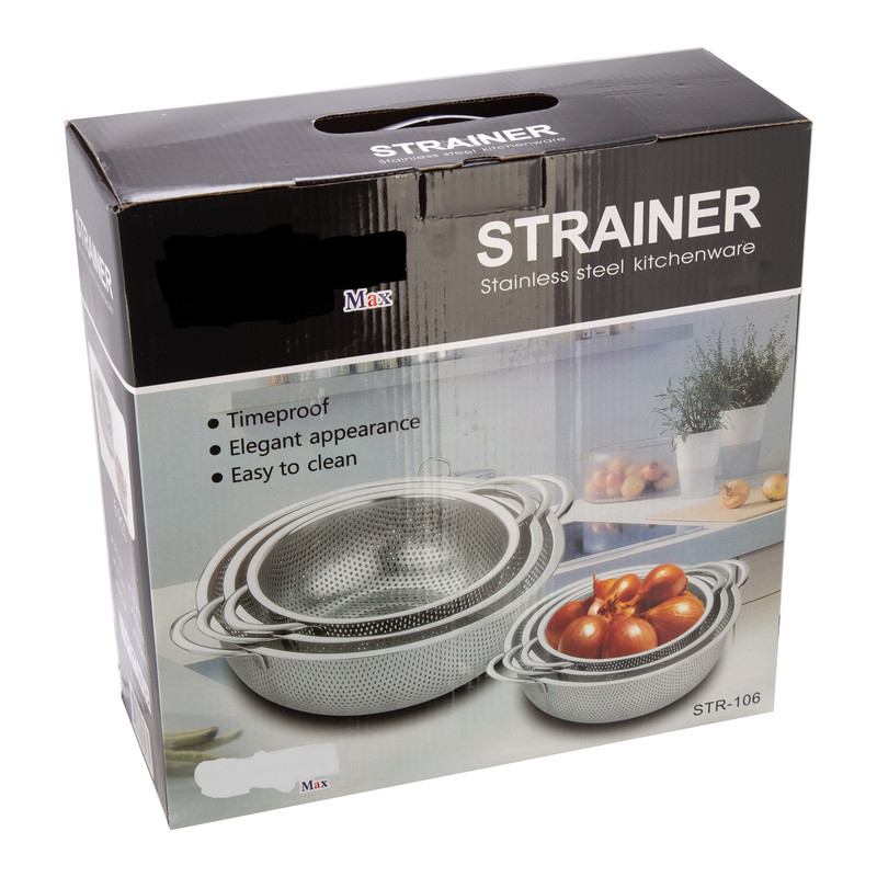 آبکش مکس مدل STRAINER مجموعه 6 عددی آبکش مکس مدل STRAINER مجموعه 6 عددی