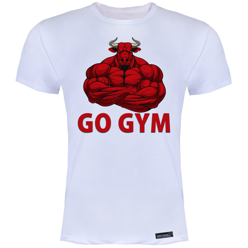 تی شرت آستین کوتاه مردانه 27 مدل Go Gym کد MH1414