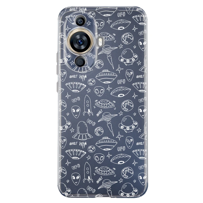 کاور مگافون طرح یوفو مدل C46-W مناسب برای گوشی موبایل هوآوی Nova 11  