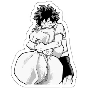 استیکر مدل midoriya is trash