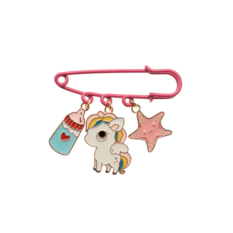 سنجاق سینه دخترانه دلنار گالری مدل یونیکورن و ستاره دریایی سنجاق سینه دخترانه دلنار گالری مدل یونیکورن و ستاره دریایی