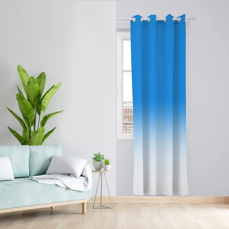 پرده طرح آبرنگی مدل مخمل پانچی کد 1922 z سایز 140x200 سانتی متر