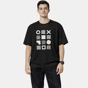 Oversized Makaan Cotton T-Shirt Geometric Print Model GM01