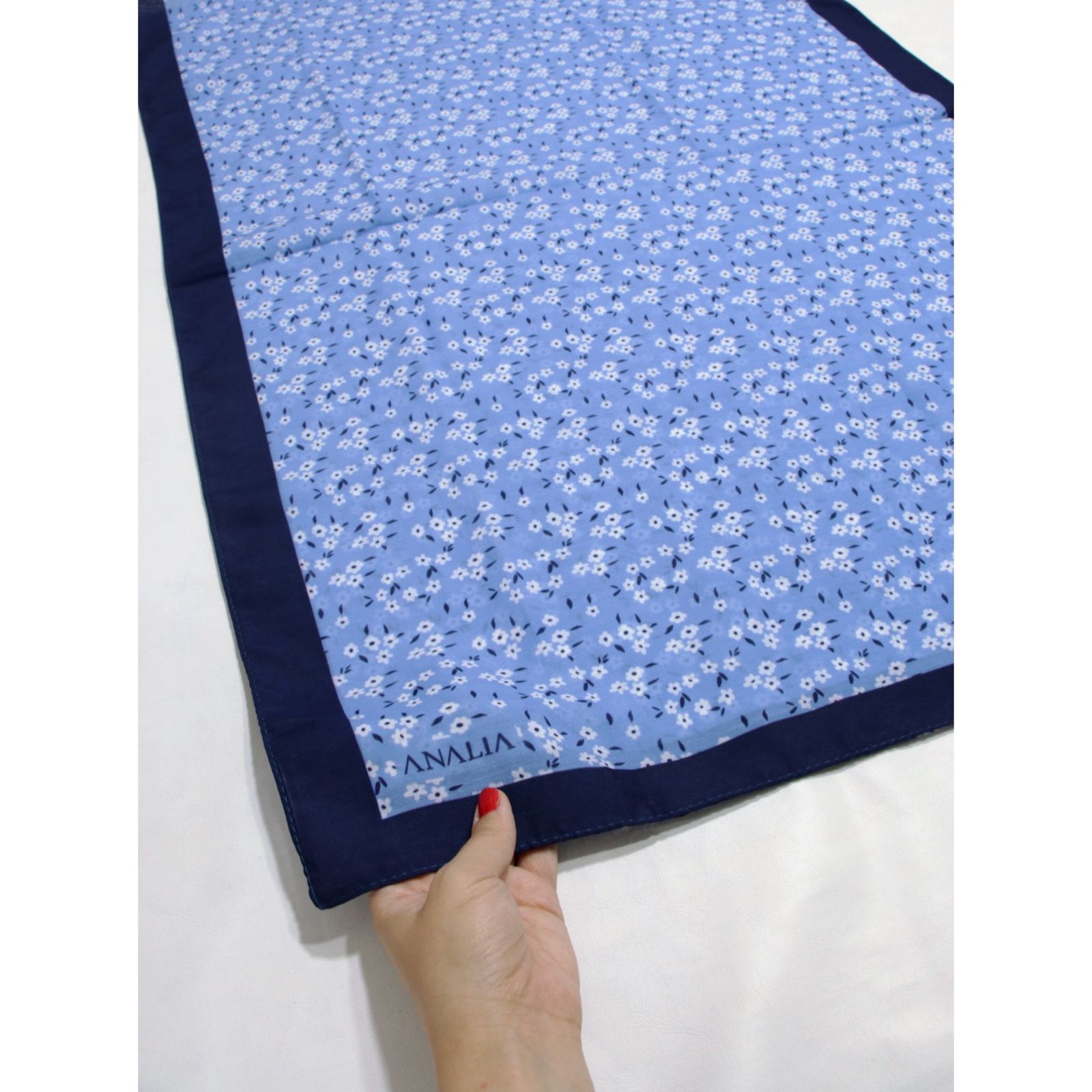 شال زنانه مدل خنک تابستانه طرح گل کد 7062 -  - 12