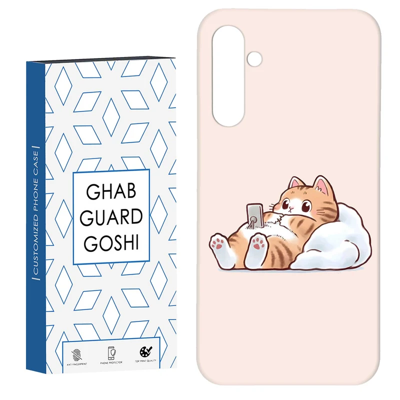 کاور قاب گارد گوشی طرح گربه کد Dimo-682 مناسب برای گوشی موبایل سامسونگ Galaxy S23 Fe