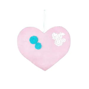آویز تزیینی مدل قلب طرح flower کد 04