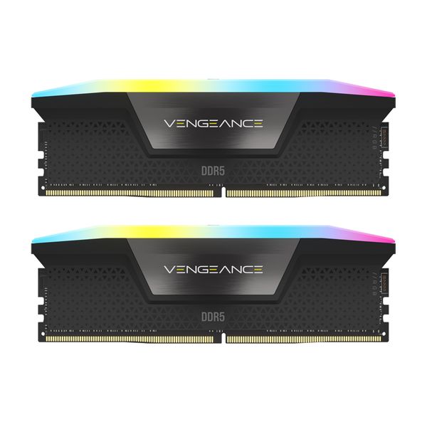 رم دسکتاپ DDR5 دو کاناله 5600 مگاهرتز CL40 کورسیر مدل VENGEANCE RGB ظرفیت 32 گیگابایت