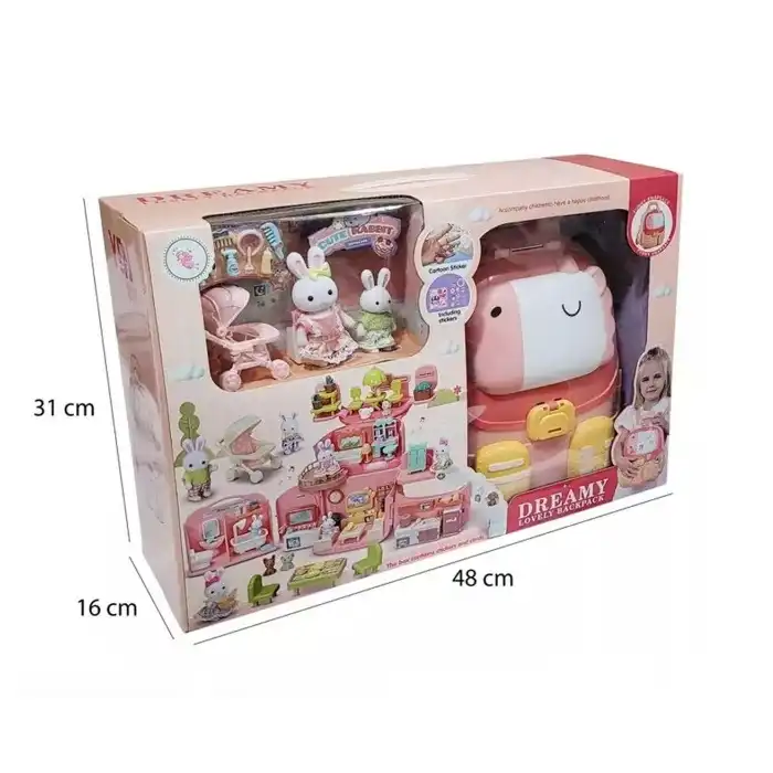 ست اسباب بازی لوازم خانه مدل Dreamy طرح خرگوشی