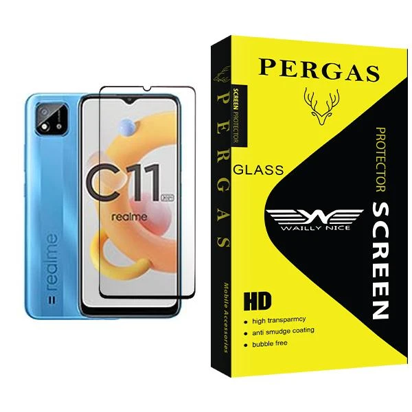 محافظ صفحه نمایش وایلی نایس مدل Pergas Glass MIX001 مناسب برای گوشی موبایل ریلمی C11 (2021)