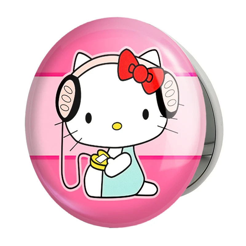 آینه جیبی خندالو طرح هلو کیتی مدل تاشو کد 24746 