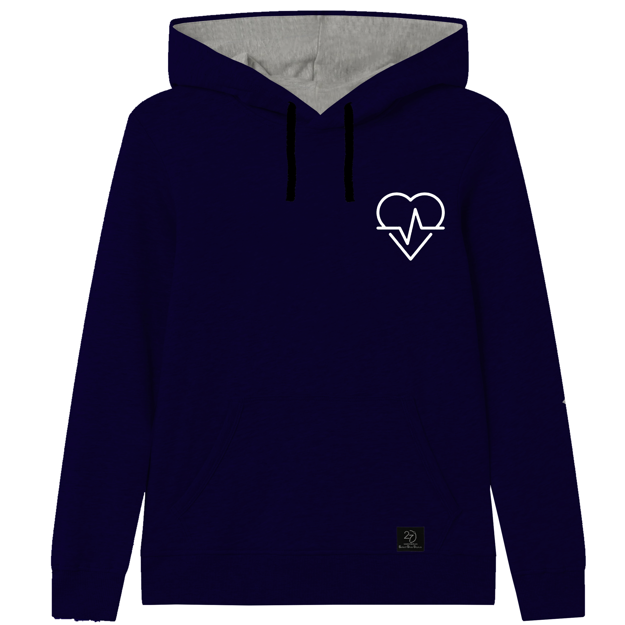 هودی دخترانه 27 مدل ضربان کد Z08 رنگ سرمه ای 