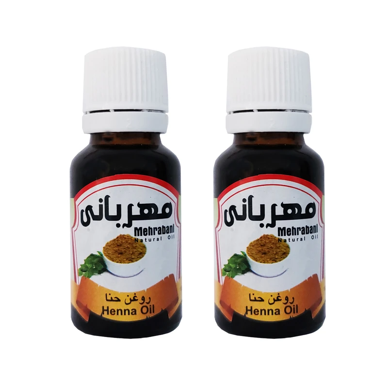 روغن بدن مهربانی مدل حنا کد RBM-HA مناسب انواع پوست حجم 18 میلی لیتر بسته 2 عددی