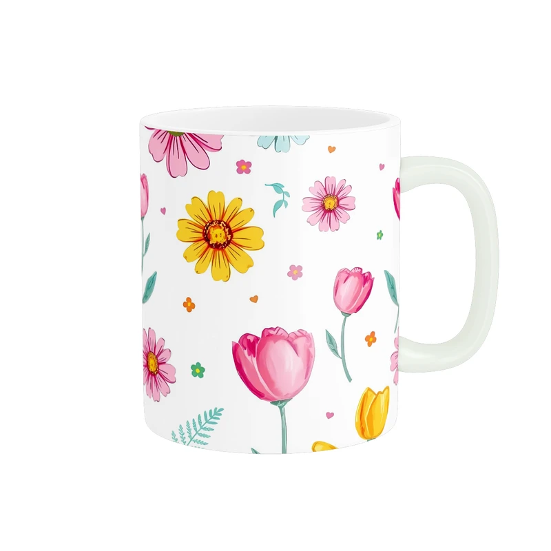 ماگ پاد آفرین طرح گل کد 2937