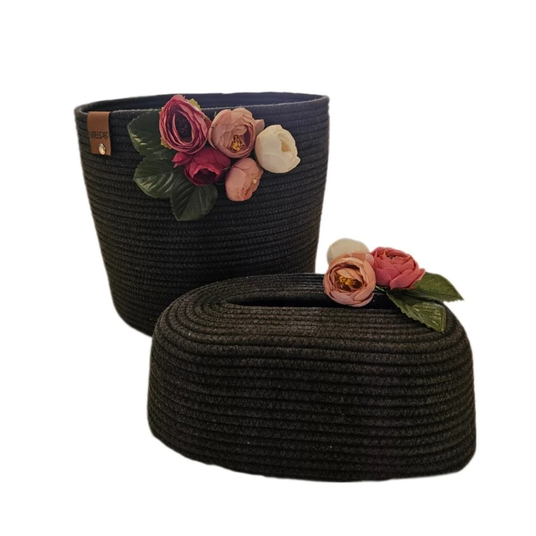 ست سطل و جای دستمال لالیپاپ مدل عروس