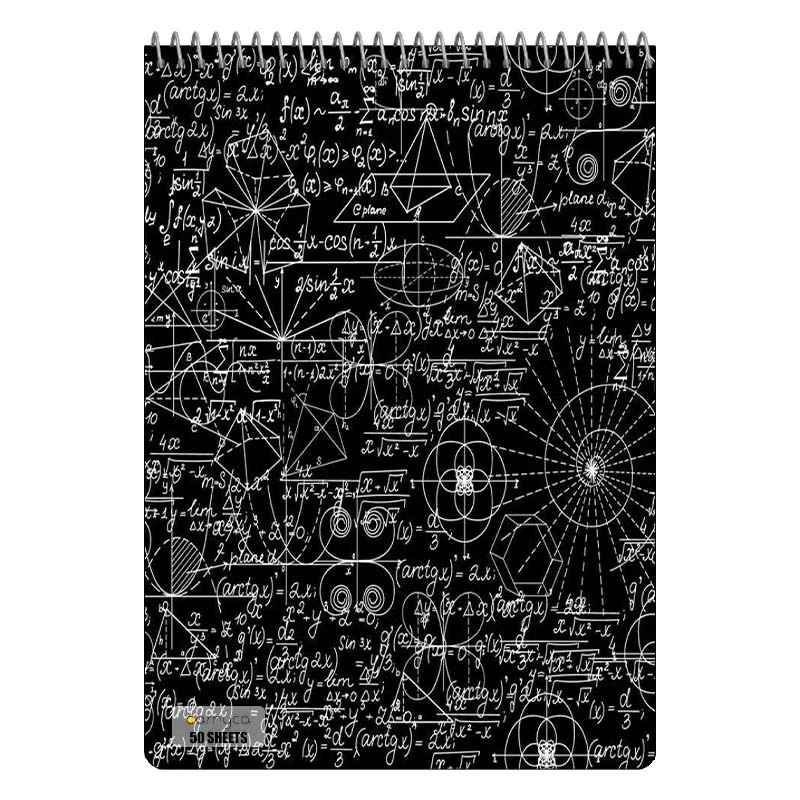 دفتر نقاشی 50 برگ سیمی کارنیکا طرح ریاضیات Mathematics کد 91802
