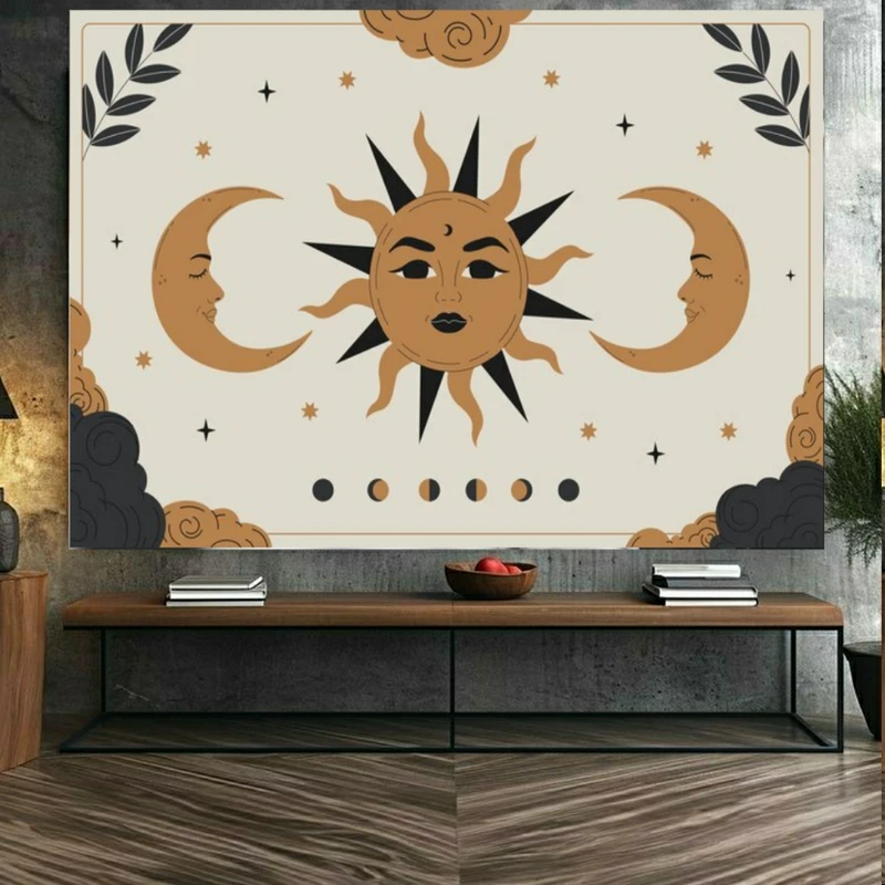 استیکر طرح نقاشی زیبا مدل ماه و خورشید کد FP105533