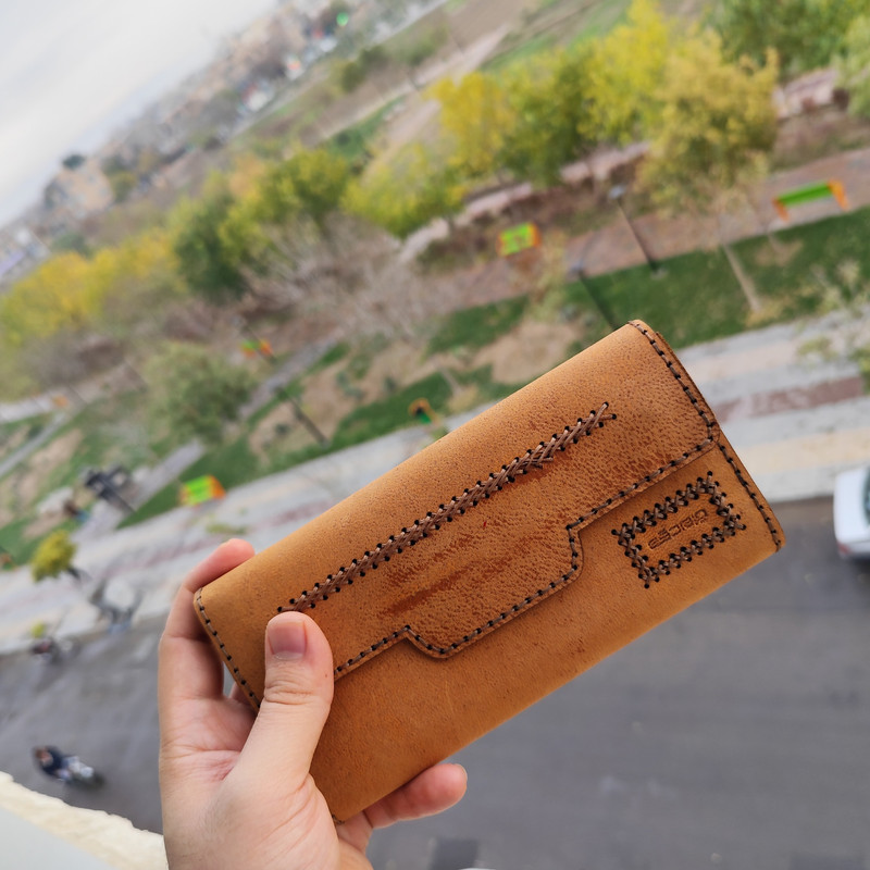 کیف پول مدل چرم طبیعی بزی W-55