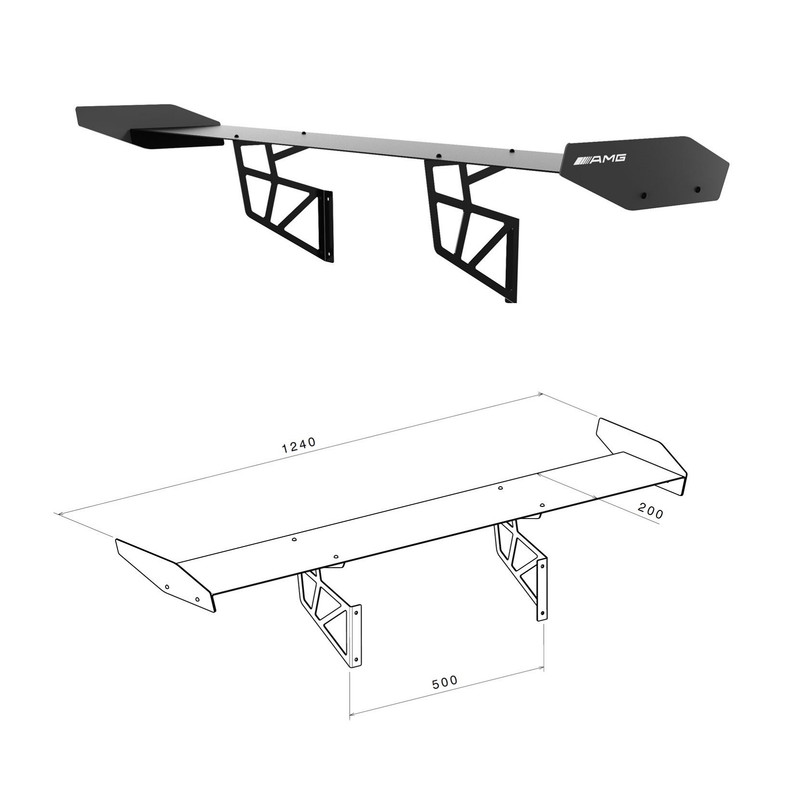شلف دیواری مدل باله عقب خودرو