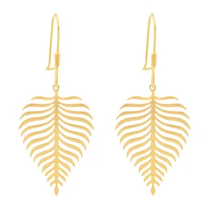 گوشواره طلا 18 عیار زنانه سهی مدل برگ SE08