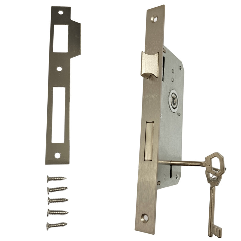قفل در اتاقی کهن کد 6.5CM به همراه  مقابل قفل