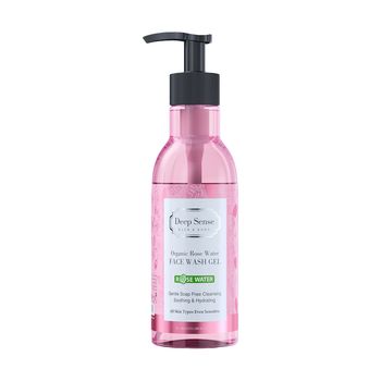 ژل شستشوی صورت دیپ سنس مدل Rose Water مناسب پوست های حساس حجم 250 میلی‌لیتر