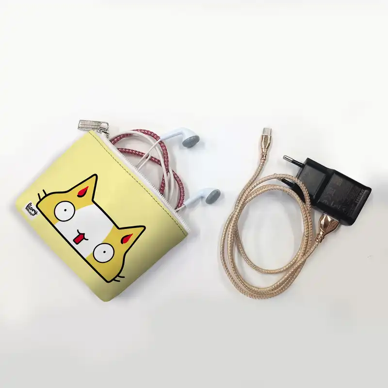 کیف پول فیوری مدل گربه طرح شاد کد fiory 2286