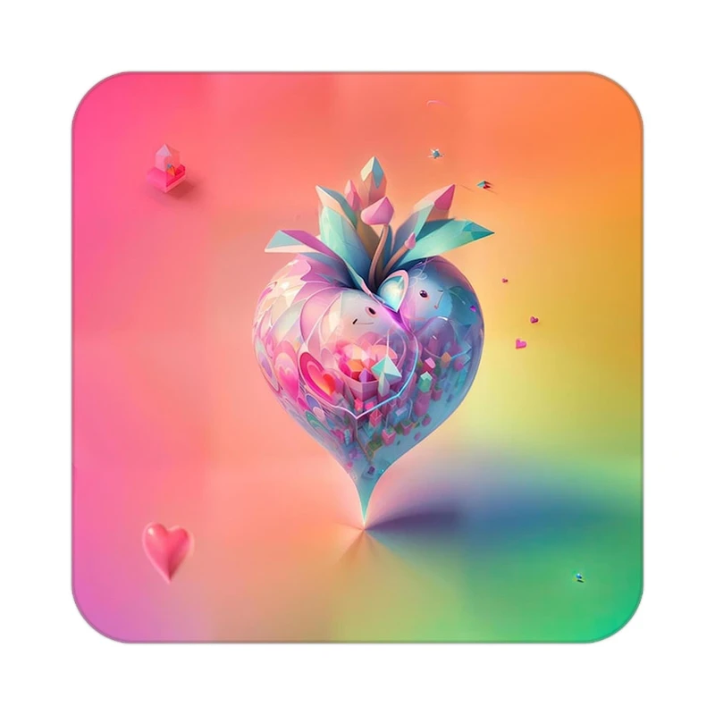 زیر لیوانی کاکتی مدل عاشقانه کد mp11340