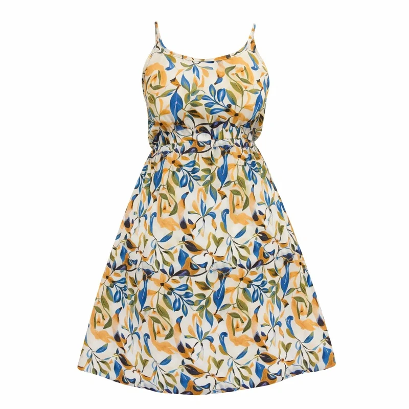 پیراهن ساحلی یقه دکلته زنانه مدل نیدل کد N020