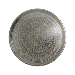 سینی مسی مدل گرد کرومی کد alsh0119