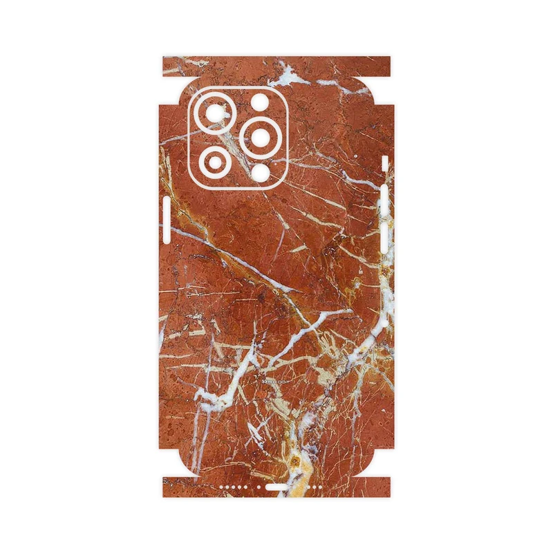 برچسب پوششی ماهوت مدل Red Marble-FullSkin مناسب برای گوشی موبایل اپل iphone 13 Pro